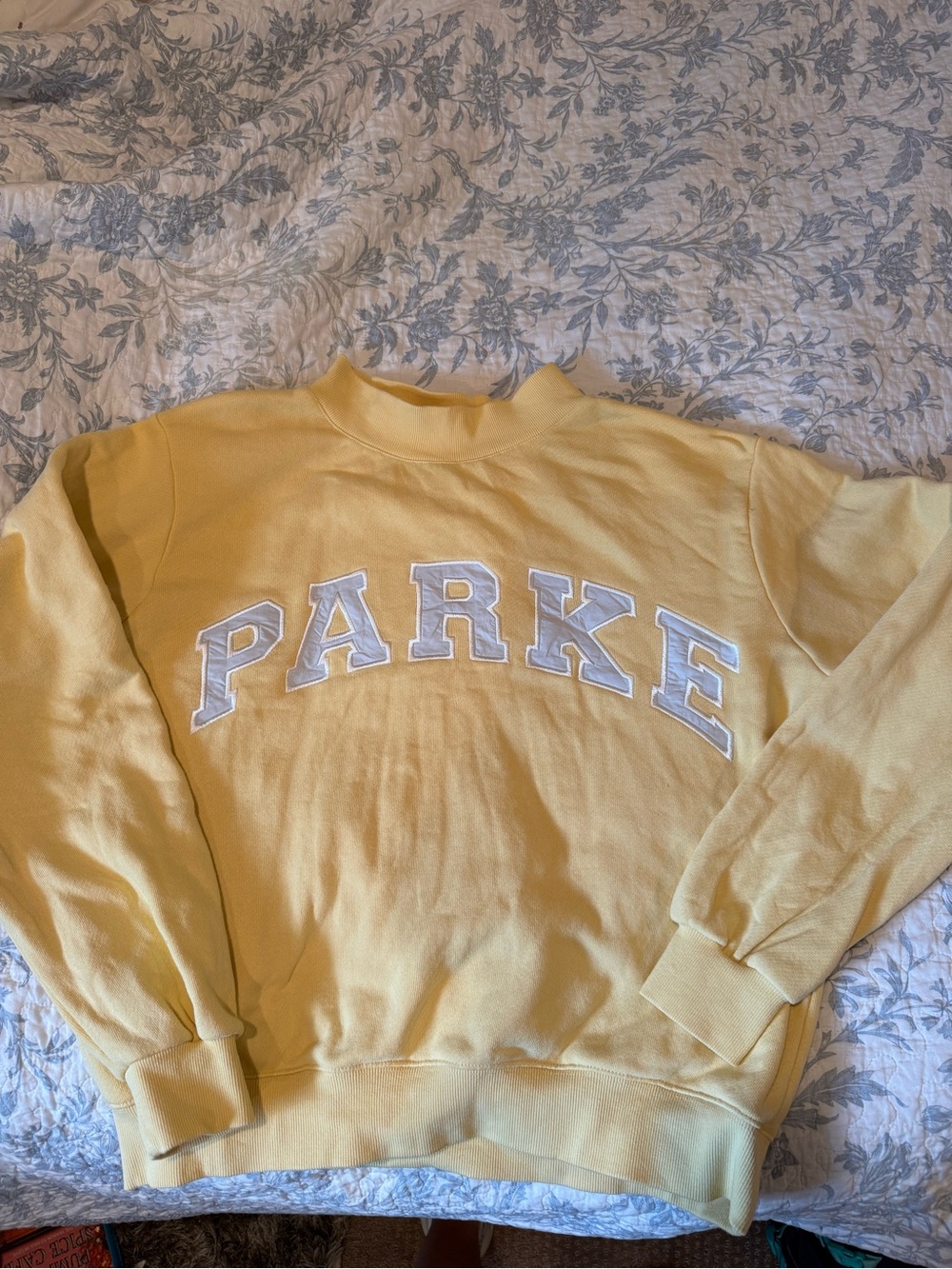 Parke Banana Cream Heritage Varsity Mockneck